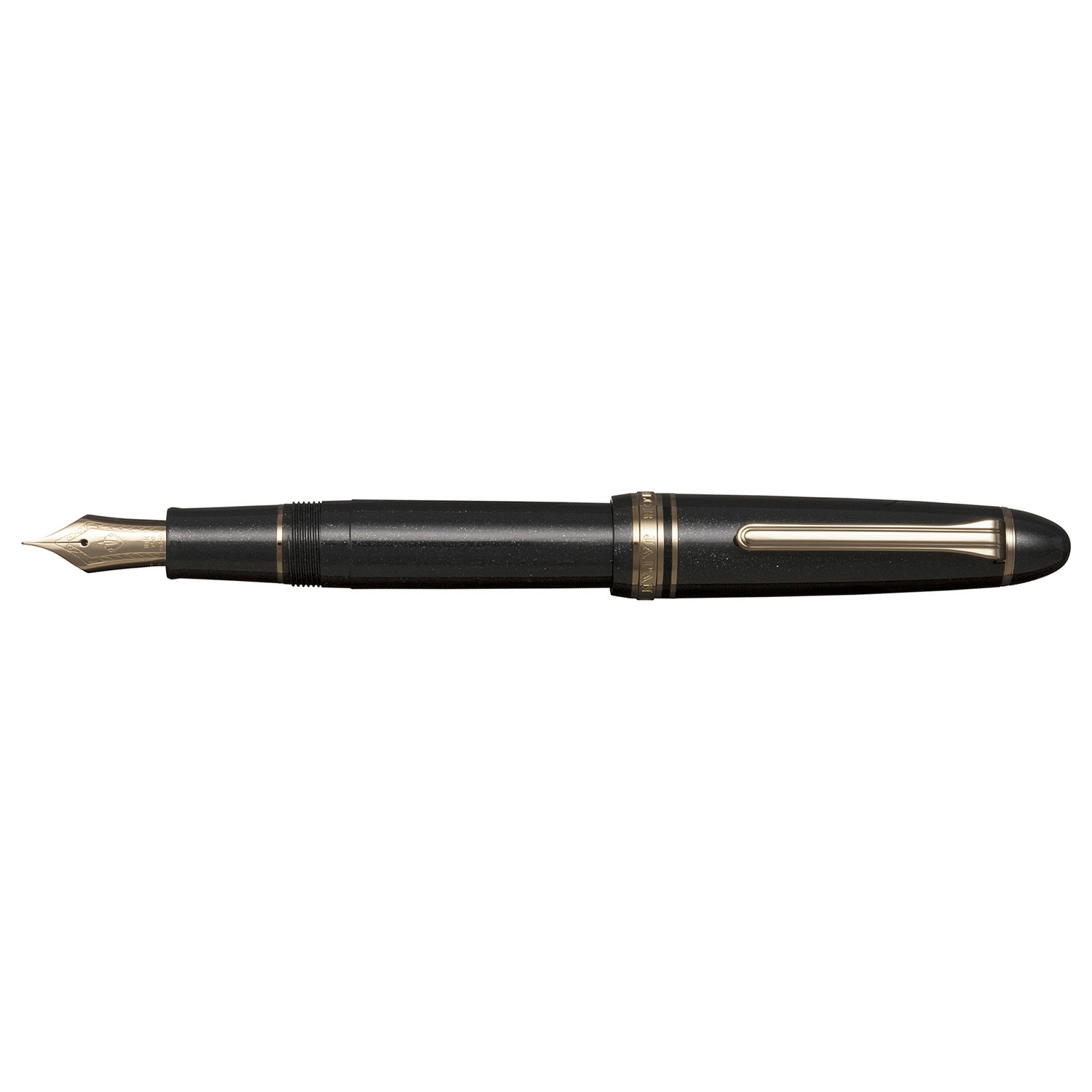 Sailor 1911L 18k Shining Black GT Fountain pen - Vulpen / Fountain